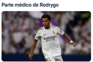 伤缺十天！皇马官方：罗德里戈确诊右腿肌腱炎，将密切关注他伤情