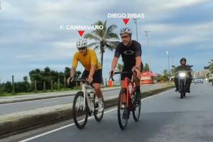 尤文旧将迭戈晒视频，与卡纳瓦罗一起50公里骑行