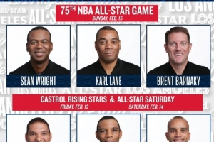 NBA公布全明星期间裁判名单：一共9人入选 包括一位女裁判