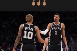 江湖再见！文班亚马转发与索汉合影道别：