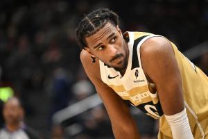 Shams:奇才中锋萨尔因右腿筋拉伤将缺阵大约两周 不会参加新秀赛