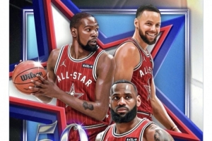 NBA官推晒海报致敬詹杜库：三人共50次入选全明星 这项运动的传奇