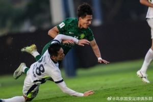 热身赛北京国安2-2武汉三镇 林良铭破门+造点法比奥点射