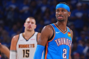 西部冠军概率：雷霆53%第1 掘金20% 马刺14% 火箭6%湖人4%勇士2%