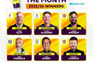 英超官方盘点本赛季六位月最佳主帅：下课的阿莫林、马雷斯卡在列