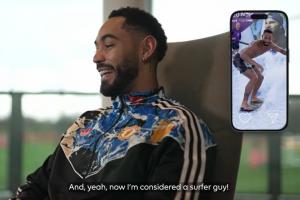 库尼亚问答:队里叫姆伯莫‘大胡子’、庆祝动作灵感来源是冲浪