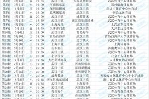 武汉三镇2026赛季中超赛程：首轮对国安，3-5轮三连客，6轮对成都
