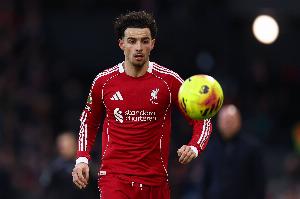 打破超一年进球荒，琼斯自2024年12月26日以来首次为利物浦进球