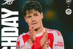 力争晋级！阿森纳晒足总杯第四轮vs维冈竞技海报：诺尔高单人出镜