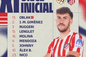 马竞本轮西甲首发：阿尔马达、瑟尔洛特在列，小蜘蛛、卢克曼替补