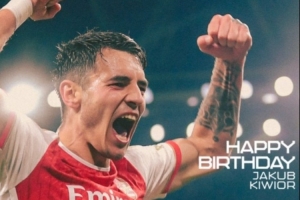 阿森纳为租将基维奥尔庆祝26岁生日，球员已为波尔图出战25次