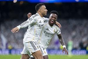 目前五大联赛最长连胜势头：皇马8连胜，里昂法甲7连胜