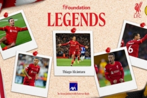 官方：34岁蒂亚戈将代表利物浦参加对阵多特的传奇赛