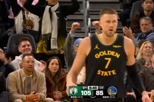 追梦不在！波尔津吉斯三分命中 勇士完成10-0攻击波打停凯尔特人