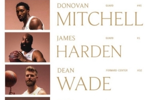 完整阵容！骑士首发：米切尔/哈登/迪恩·韦德/莫布里/阿伦