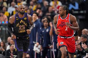 五五开！湖人和快船常规赛德比四场战罢 双方各自取得两场胜利