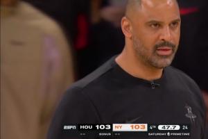 乌度卡挑战嘴里念念有词喷布伦森：垃圾假摔黑鬼！但挑战失败