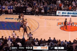 破解难题！尼克斯第一次边线球没发出来叫暂停 第二次差点5秒违例