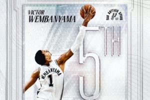 这才第三年！文班盖帽超越比利·保尔茨 升至马刺队史第五位