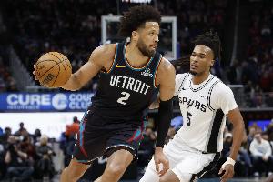 活塞主帅：防坎宁安是马刺五人的努力不只是卡斯尔 要看录像总结