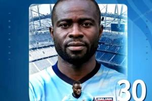 官方：前河南外援阿奇姆彭加盟大连英博，上赛季34场15球5助