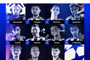 纽卡欧冠首发：沃尔特马德、托纳利出战，戈登、伊兰加替补