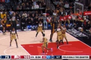 时间还有很多！库明加篮下转身抛投拿下第27分 刷新赛季新高