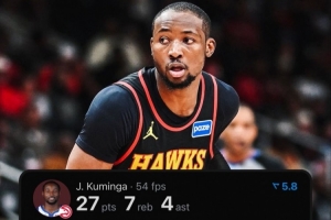 释放天赋！库明加轰27分 创老鹰球员队史首秀替补出战得分纪录！