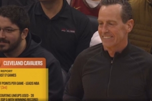 过去17场赢14场！骑士下半场61.3分联盟第一 全场119.7分第三