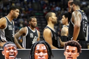 马刺上次10连胜时首发：邓肯/阿尔德里奇/伦纳德/丹尼·格林/帕克