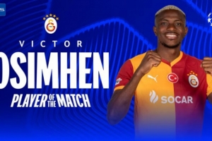 加时攻入关键进球！奥斯梅恩当选加拉塔萨雷vs尤文全场最佳球员