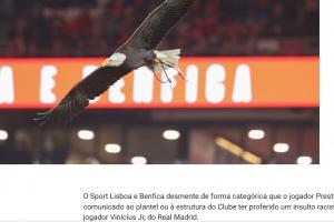 普雷斯蒂安尼承认称维尼修斯“猴子”？本菲卡官方：严正否认