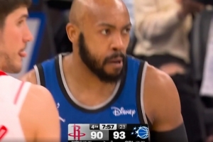 手感火热！杰旺·卡特外线开炮 命中个人本场第4记三分