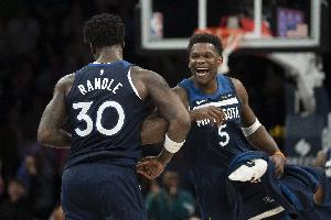 狼来了！森林狼甩开湖人坐稳西五！0.5胜场追平掘金&1胜场咬火箭