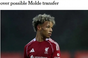 TA:利物浦19岁边锋科内-多赫蒂正与挪威莫尔德商谈永久转会