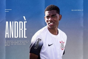 米体：米兰接近1700万欧敲定19岁巴西中场安德雷，将签约5年