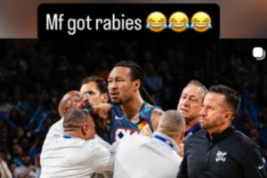 切特转发杰林威为保护多特露凶狠表情：这牲口狂犬病犯了