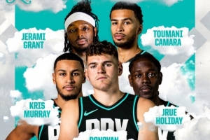 开拓者VS黄蜂首发：霍勒迪+克林根领衔 黄蜂三核+小乔+迪亚巴特