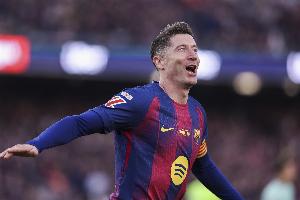 莱万成西甲历史第5位37岁后单赛季打进超10球球员，有望打破纪录