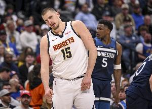 西部第4VS第5卡位战！ESPN明日胜率预测：掘金56.9% 森林狼43.1%