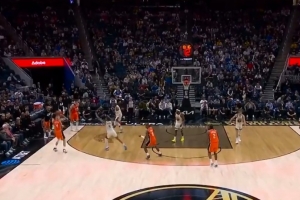 要开始了吗？科比·桑德斯三分&克里斯·邓恩上篮 快船追到个位数