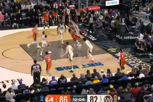 风云突变！马瑟林强杀篮下顶着防守打进 快船领先7分打停勇士