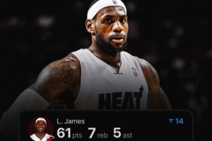 12年了！2014年的今天：詹姆斯VS山猫砍下生涯单场最高的61分