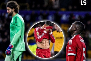 客场落败！利物浦近15年第二次未能在英超比赛中战胜狼队