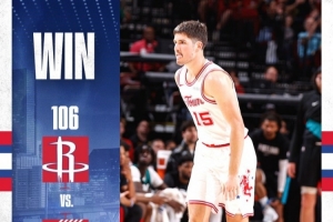 17分6助3帽！火箭官方发布赢球海报：封面人物谢泼德