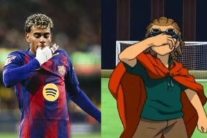 吹口哨庆祝动作致敬《闪电十一人》？亚马尔摇头予以否认