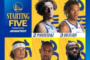 主场迎战公牛！勇士首发：波杰、理查德、桑托斯、霍福德、追梦