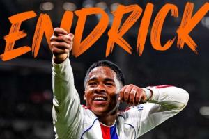 欧联首秀即破门！19岁恩德里克远射造门将脱手，帮助球队幸运绝平