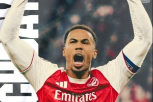 冲击8强！阿森纳官方发布欧冠战勒沃库森海报，加布里埃尔出镜