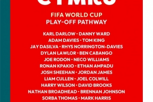 威尔士世预赛附加赛名单:哈里·威尔逊、布伦南·约翰逊在列